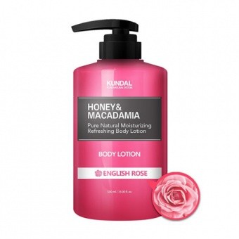 KUNDAL Honey&Macadamia Body Lotion English Rose 500ml