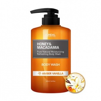 KUNDAL Honey&Macadamia Body Wash Amber Vanilla 500ml